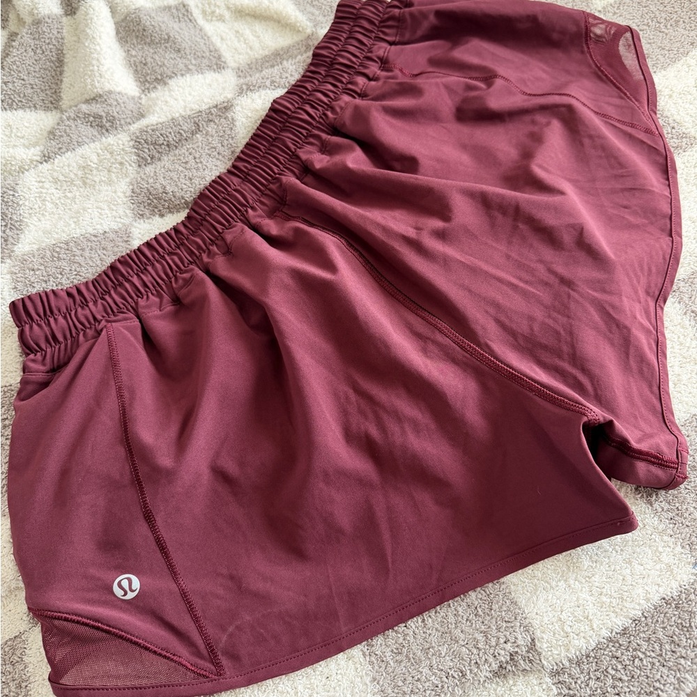 lululemon athletica Burgundy Athletic Shorts